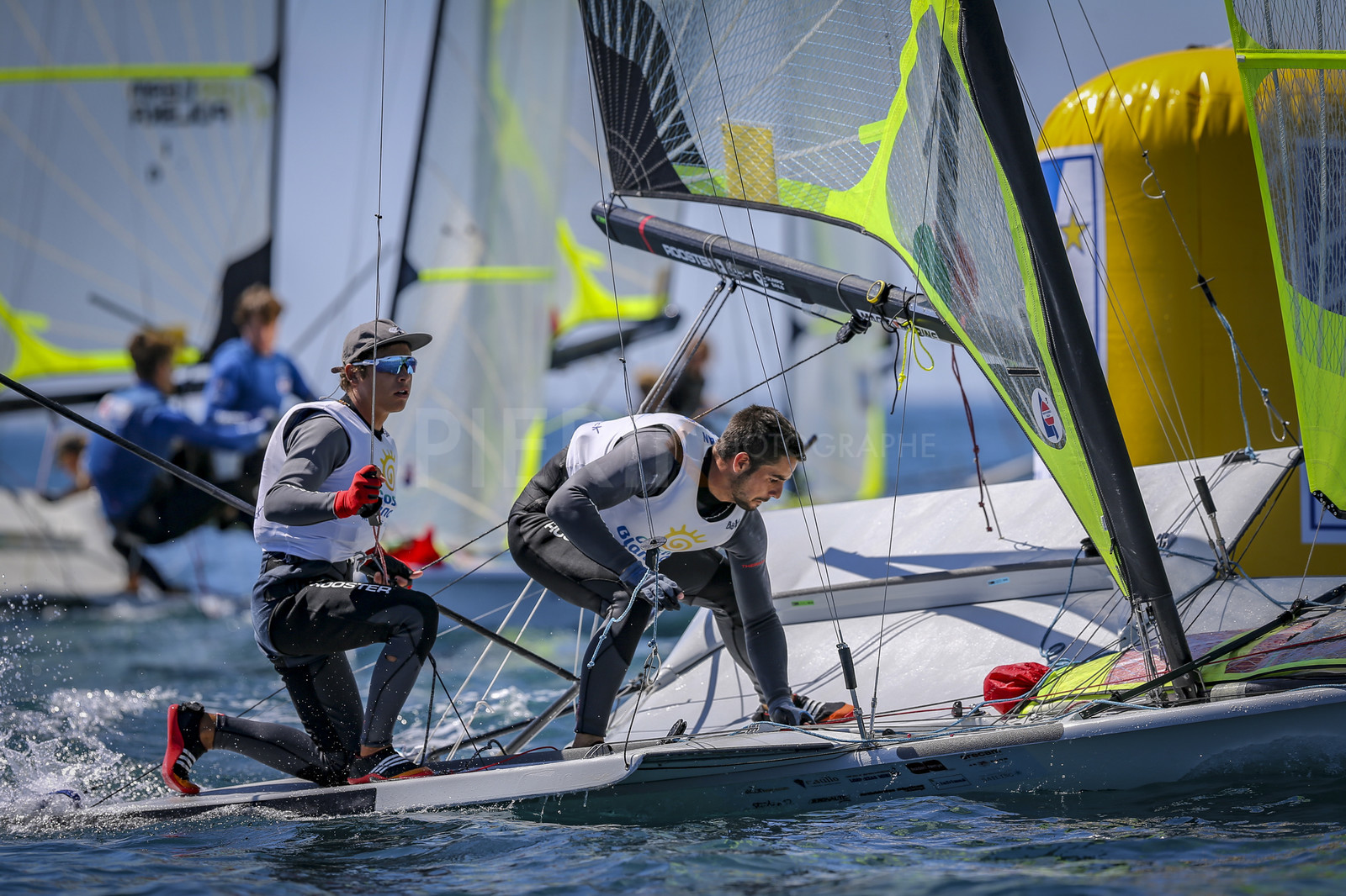 Marseilles France is hosting more than 200 sailors from 28 nations for the 2018 Junior Worl Championship of 49er, 49erFX and Nacra 17. Held from 28 august to 1st september 2018. © Pierick Jeannoutot