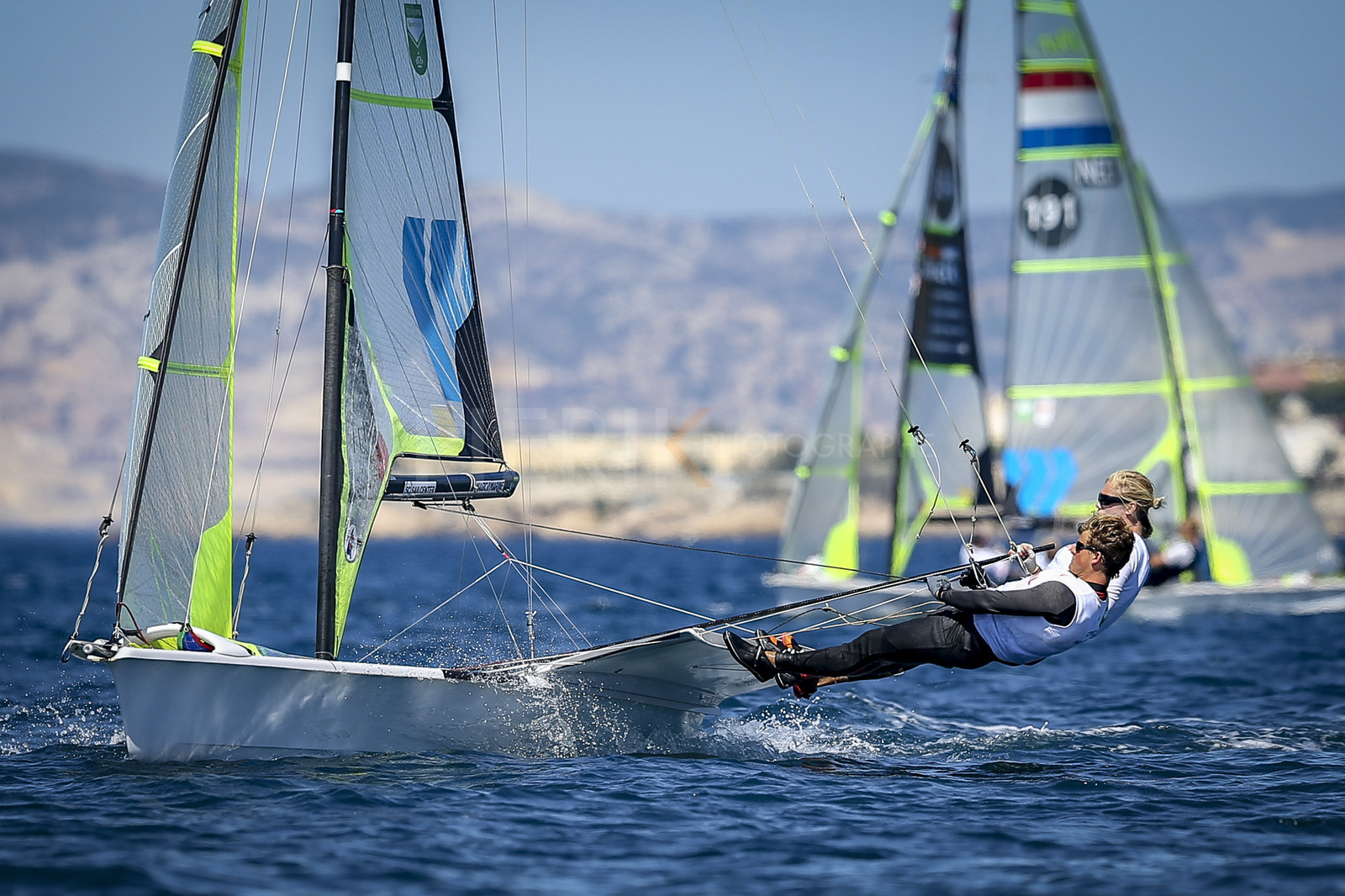Marseilles France is hosting more than 200 sailors from 28 nations for the 2018 Junior Worl Championship of 49er, 49erFX and Nacra 17. Held from 28 august to 1st september 2018. © Pierick Jeannoutot