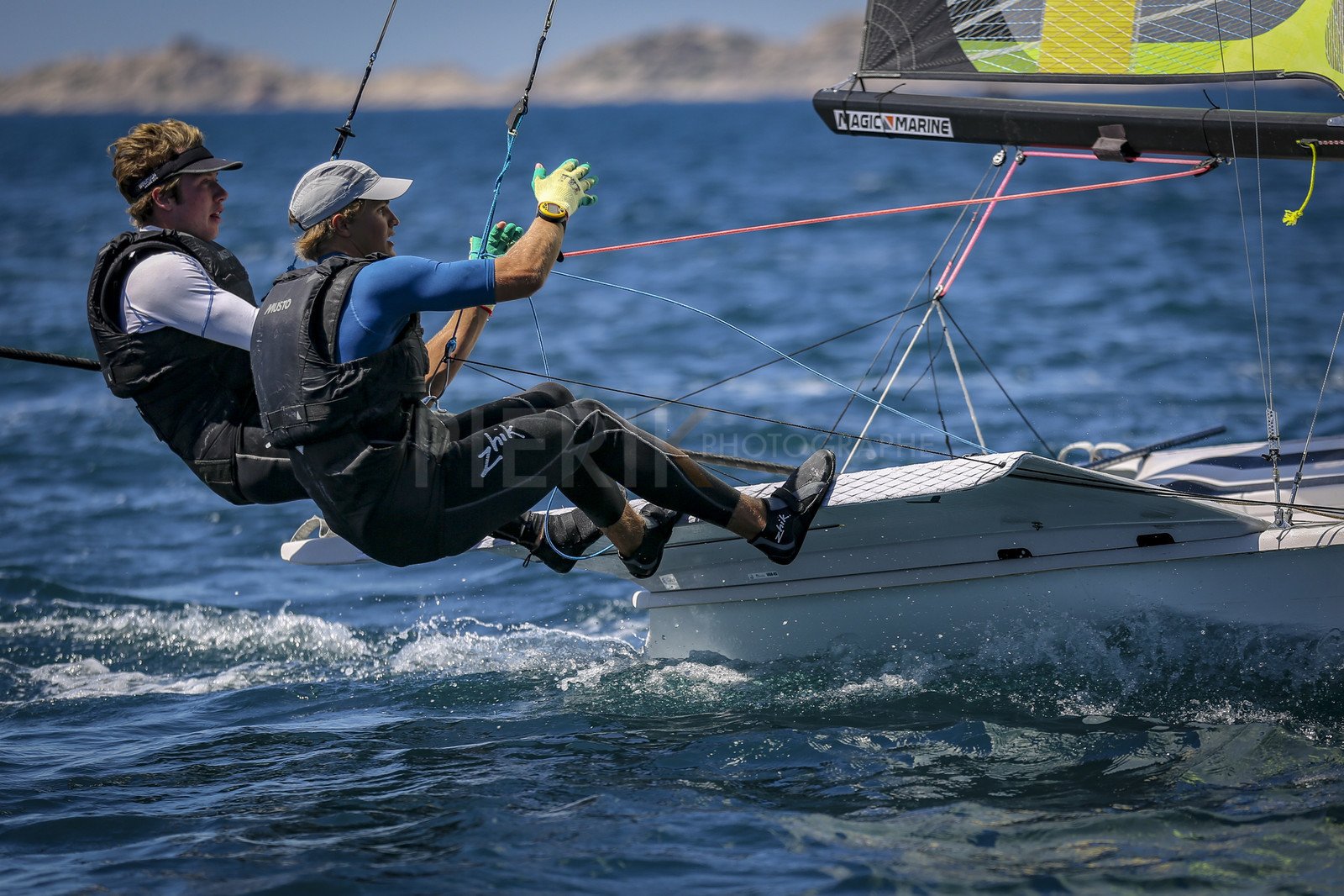 Marseilles France is hosting more than 200 sailors from 28 nations for the 2018 Junior Worl Championship of 49er, 49erFX and Nacra 17. Held from 28 august to 1st september 2018. © Pierick Jeannoutot