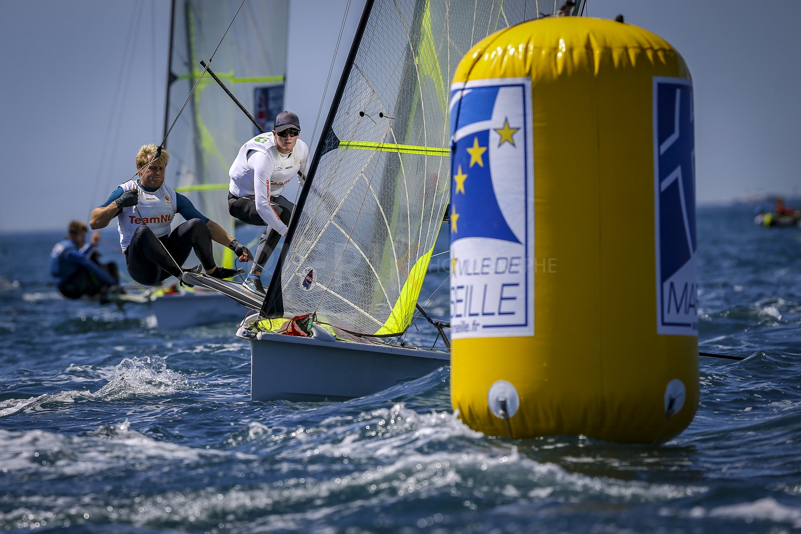 Marseilles France is hosting more than 200 sailors from 28 nations for the 2018 Junior Worl Championship of 49er, 49erFX and Nacra 17. Held from 28 august to 1st september 2018. © Pierick Jeannoutot