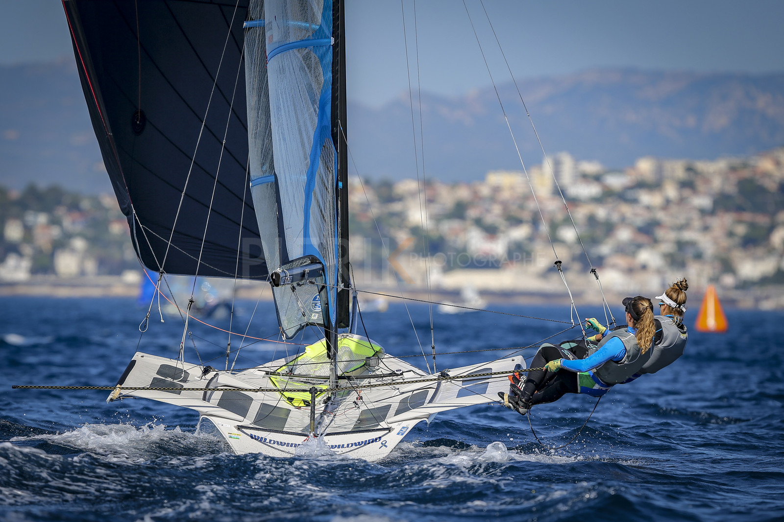 Marseilles France is hosting more than 200 sailors from 28 nations for the 2018 Junior Worl Championship of 49er, 49erFX and Nacra 17. Held from 28 august to 1st september 2018. © Pierick Jeannoutot