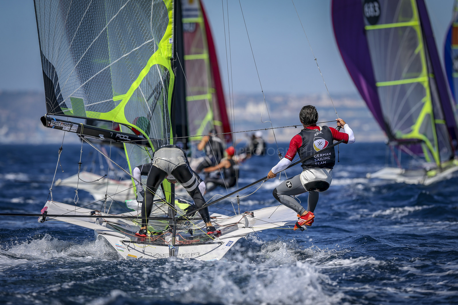 Marseilles France is hosting more than 200 sailors from 28 nations for the 2018 Junior Worl Championship of 49er, 49erFX and Nacra 17. Held from 28 august to 1st september 2018. © Pierick Jeannoutot