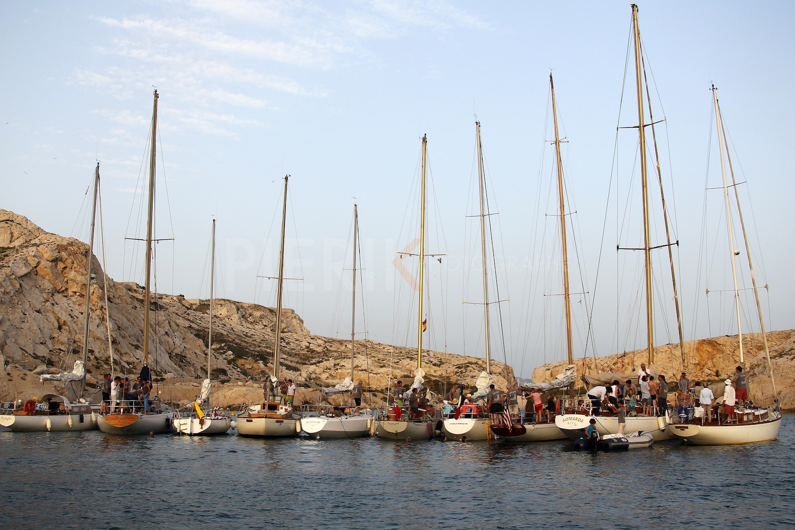 Au mouillage dans une calanque du Frioul