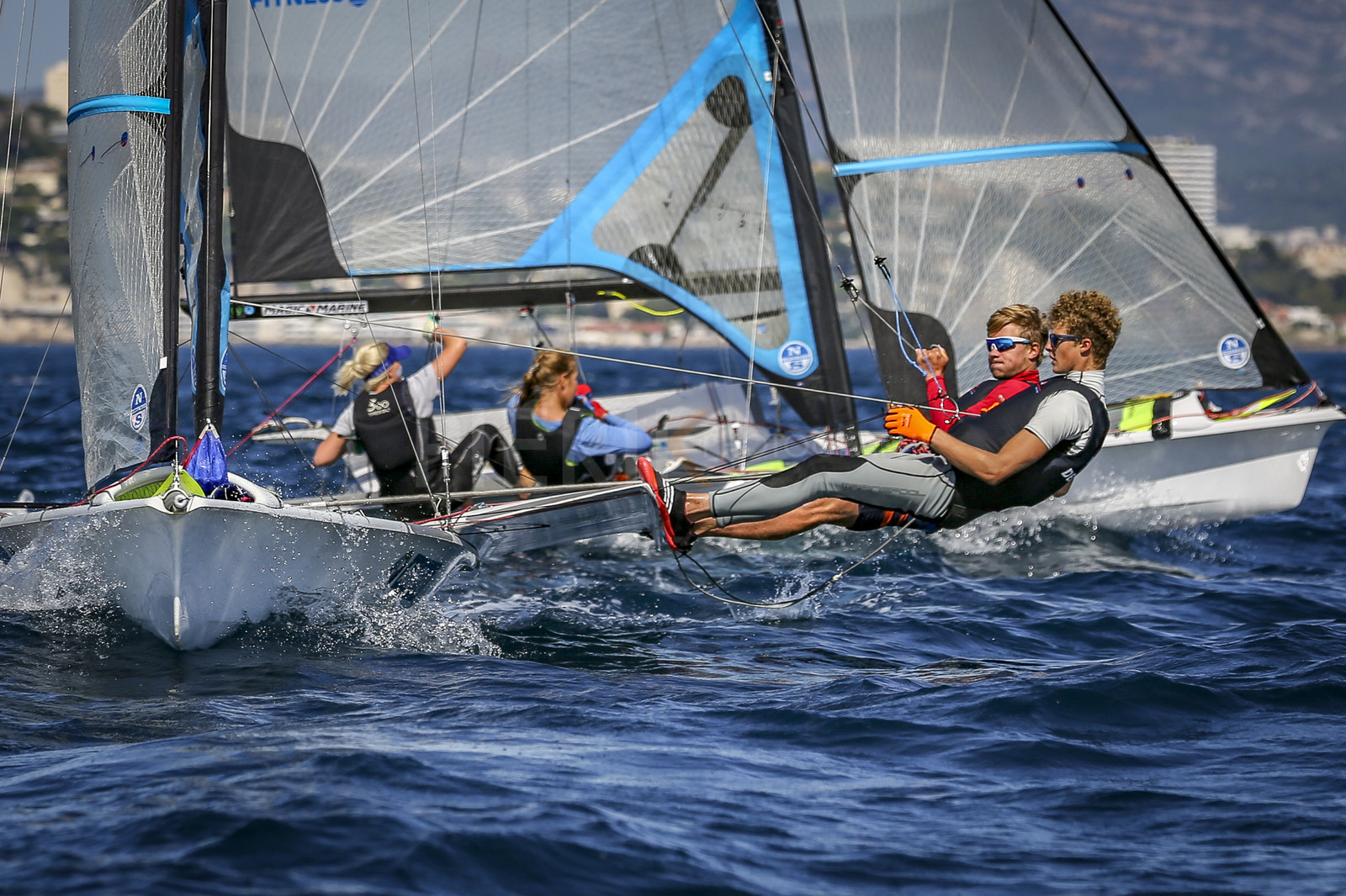 Marseilles France is hosting more than 200 sailors from 28 nations for the 2018 Junior Worl Championship of 49er, 49erFX and Nacra 17. Held from 28 august to 1st september 2018. © Pierick Jeannoutot